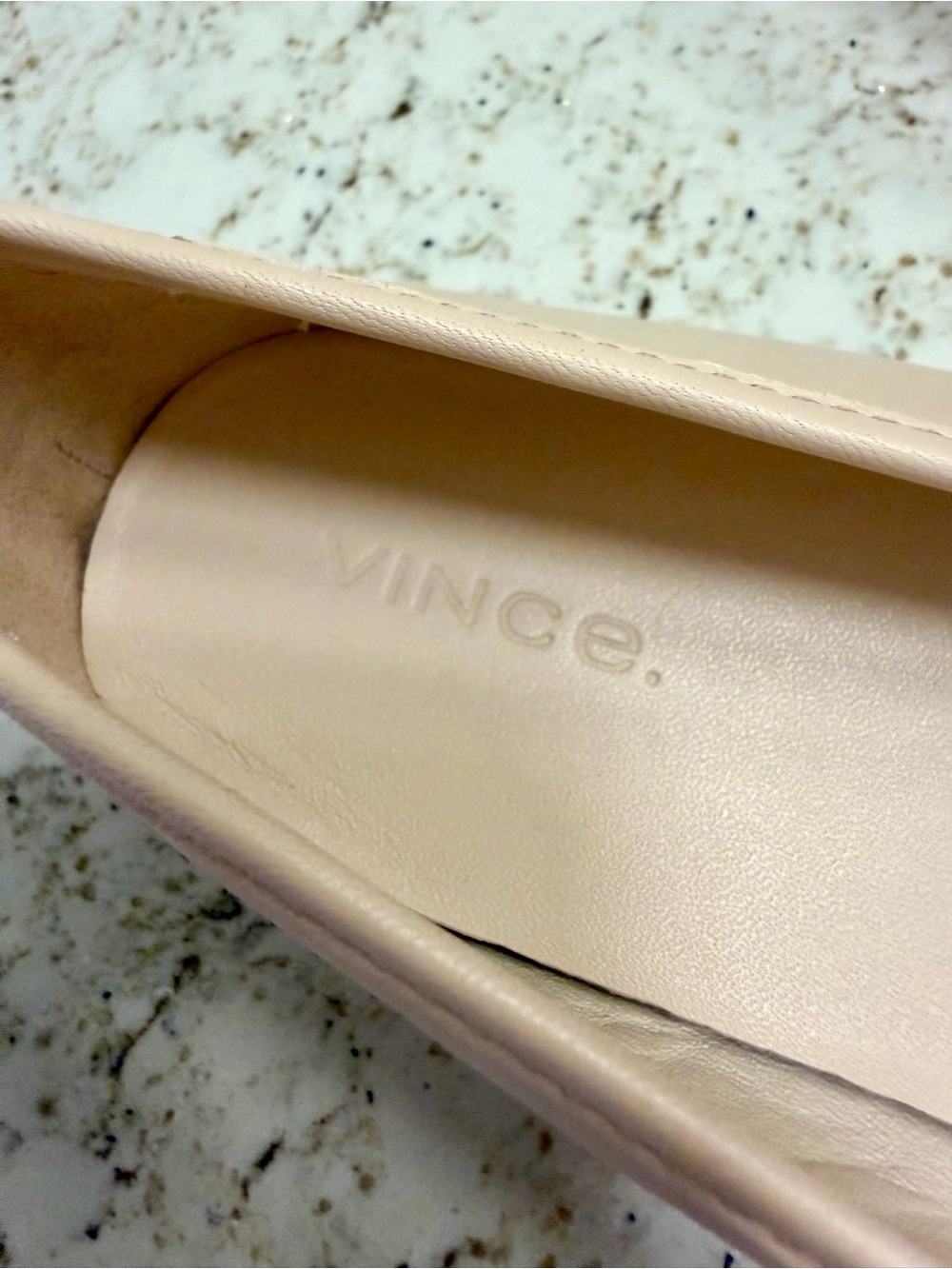 Vince Blush Leather Vivian Ballet Flats - Picture 4 of 11
